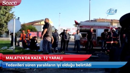 Malatya’da 2 minibüs çarpıştı: 12 yaralı