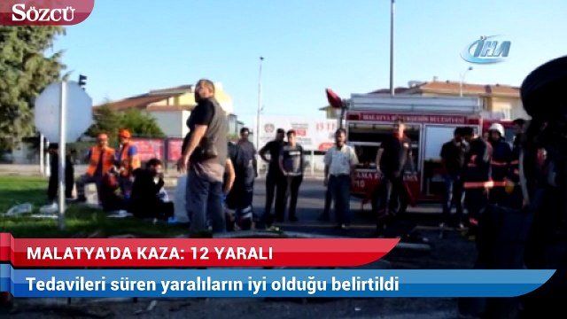 Malatya’da 2 minibüs çarpıştı: 12 yaralı