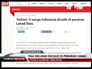 Tiga Nelayan WNI Diculik di Perairan Sabah