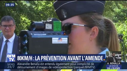 80km/h: les gendarmes choisissent la prévention avant l'amende