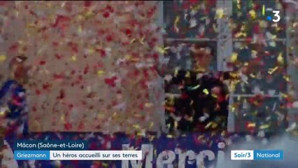Antoine Griezmann accueilli en héros sur ses terres