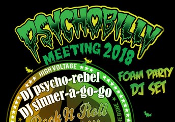 ⭐ PSYCHOBILLY MEETING 2018 ⭐ FOAM PARTY ⭐ DJ sinner-a-go-go DJ psycho-rebel set ⭐ Pineda de Mar