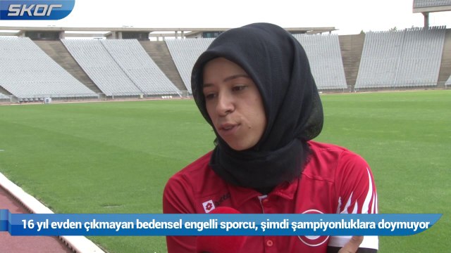 16 yıl evden çıkmayan bedensel engelli sporcu, şimdi şampiyonluklara doymuyor