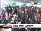 Ratusan Pemudik Motor Penuhi Pelabuhan Ketapang