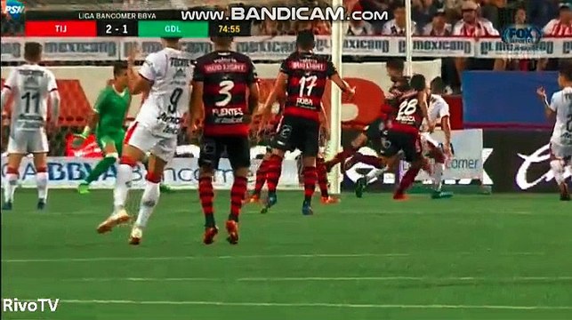 Jose Rivero Goal - Club Tijuana vs Guadalajara Chivas 2-1