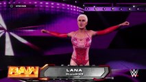 WWE 2K18 RAW LANA VS MARYSE (NIKKI BELLA INTERRUPTS)