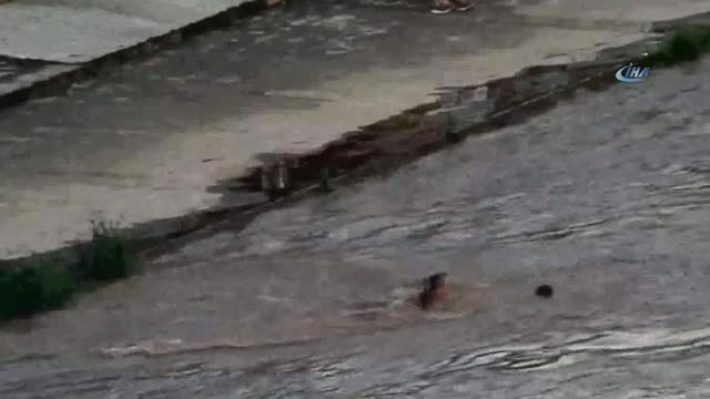 Nehirde Boğulmak Üzere Olan Çocuğu Son Anda Kurtardı