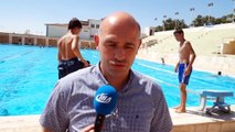 Bin 200 çocuk ve genç serinlemek için olimpik havuza gidiyor