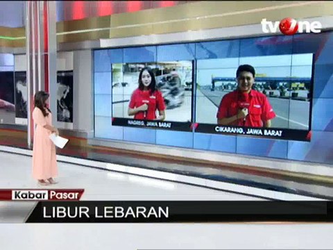 Lalu Lintas Arus Balik di Pintu Tol Cikarang Lancar