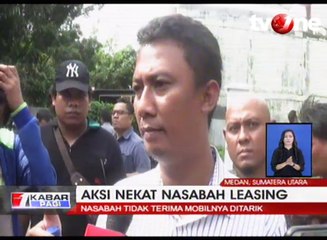 Kesal Mobil Ditarik, Nasabah Bawa Bensin, Langsung Bakar