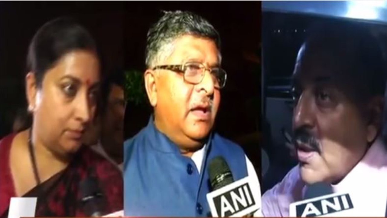 Smriti Irani, Ravi Shankar Prasad, Jitendra Sin...