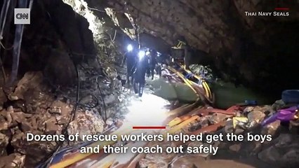 Rescue mission of  Thai boys  from cave