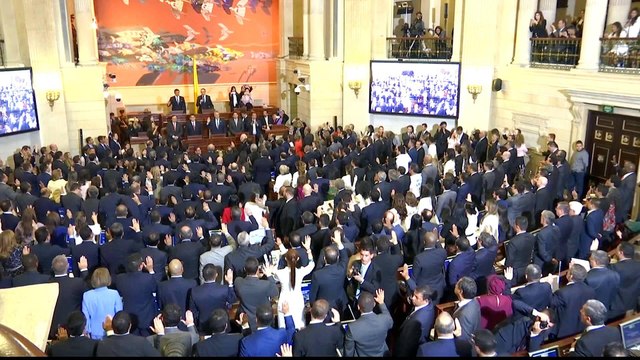 Ex-FARC rebels sworn into Colombia's Congress