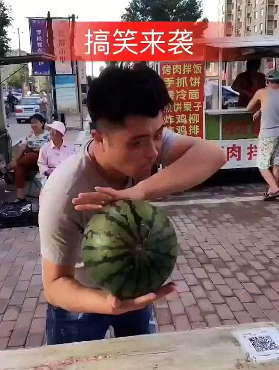 funny watermelon challenge
