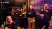Fire ball erupts from cake at Science Teachers 50th birthday party
