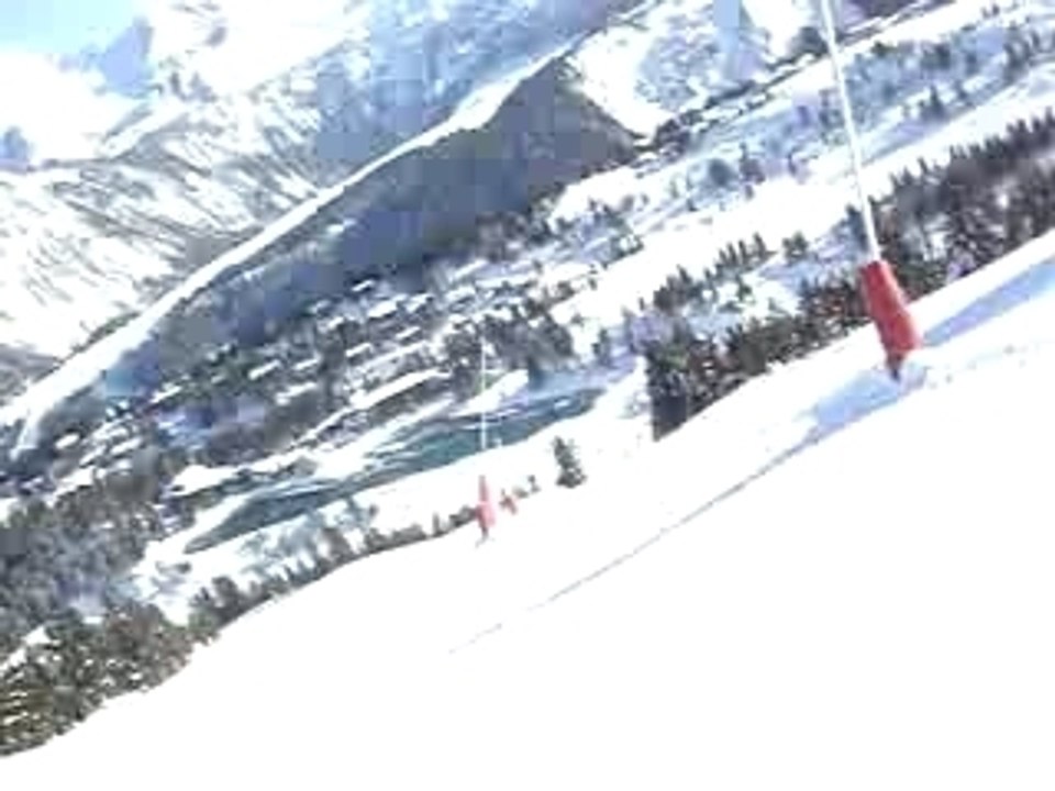 descente de ski a courchevel