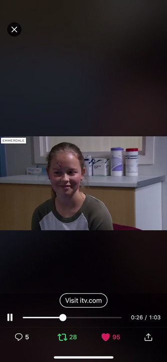 Emmerdale preview clip of tonight liv & Robert are safe