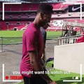 Tiger Woods does some crazy trick shots at Wembley Stadium ahead of this weekend's Open tournament…⛳