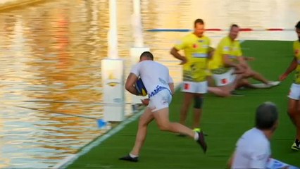 شاهد: مباراة جديدة للروغبي على الماء في فرنسا