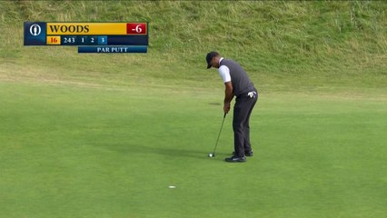 Le bogey de Tiger Woods au trou n°16