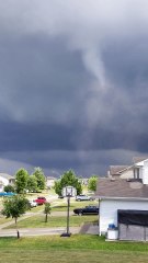 Two Tornadoes Swirling