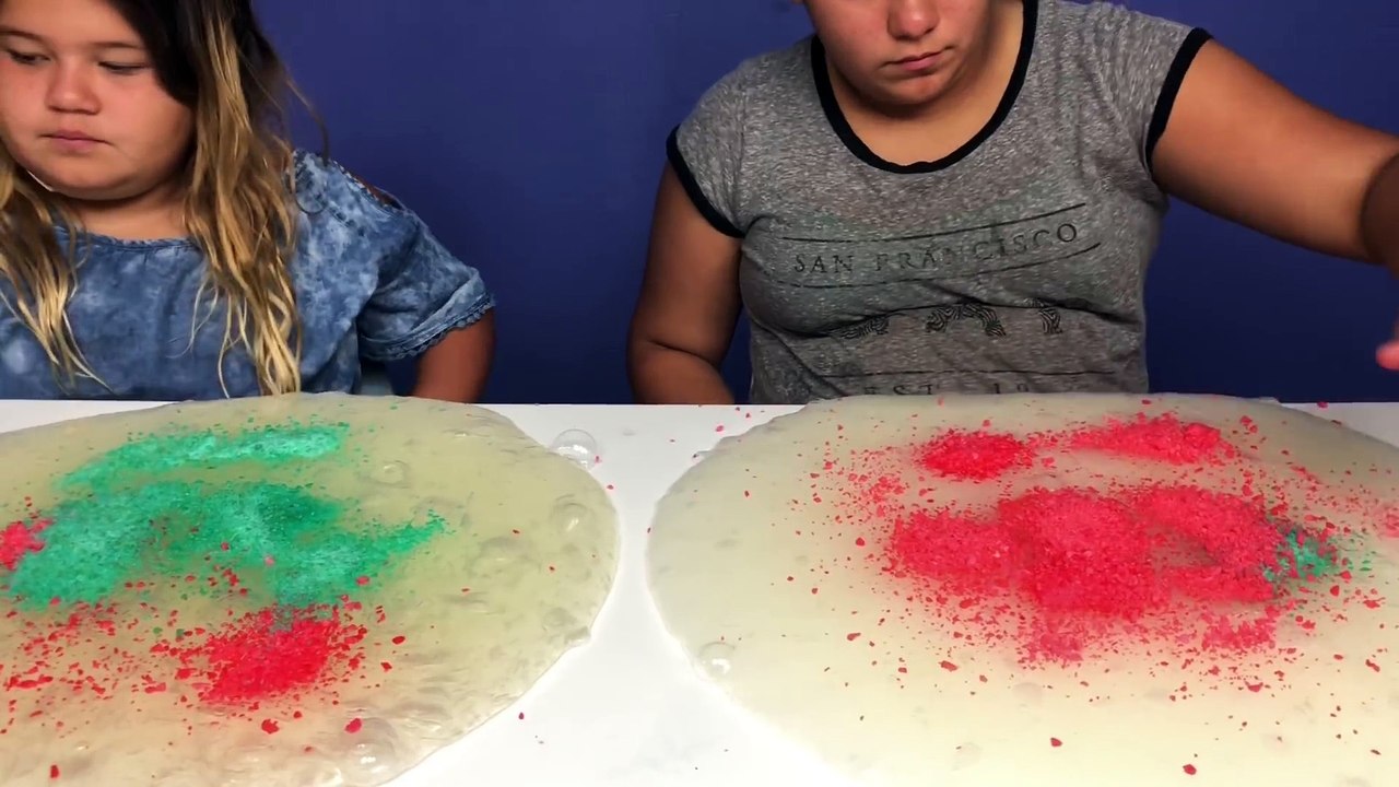 1 GALLON OF POP ROCKS SLIME VS 1 GALLON OF POP ROCKS SLIME - MAKING GIANT CLEAR SLIMES