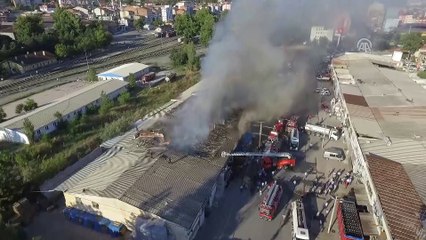Mobilya atölyesinde başlayan yangını kısmen kontrol altına alındı - KARABÜK