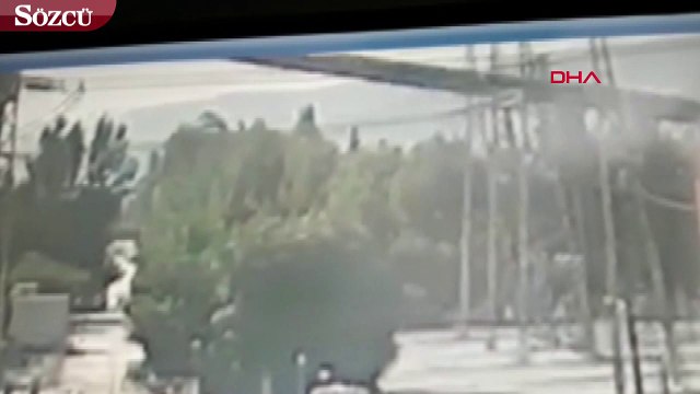 Yatağan Termik Santrali'nin kömür bandının çökmesi böyle görüntülendi