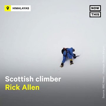 A drone camera located this climber holding onto the side of a mountain after he was presumed dead