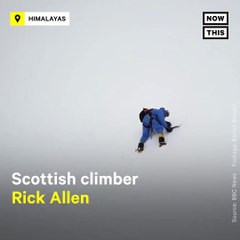 A drone camera located this climber holding onto the side of a mountain after he was presumed dead