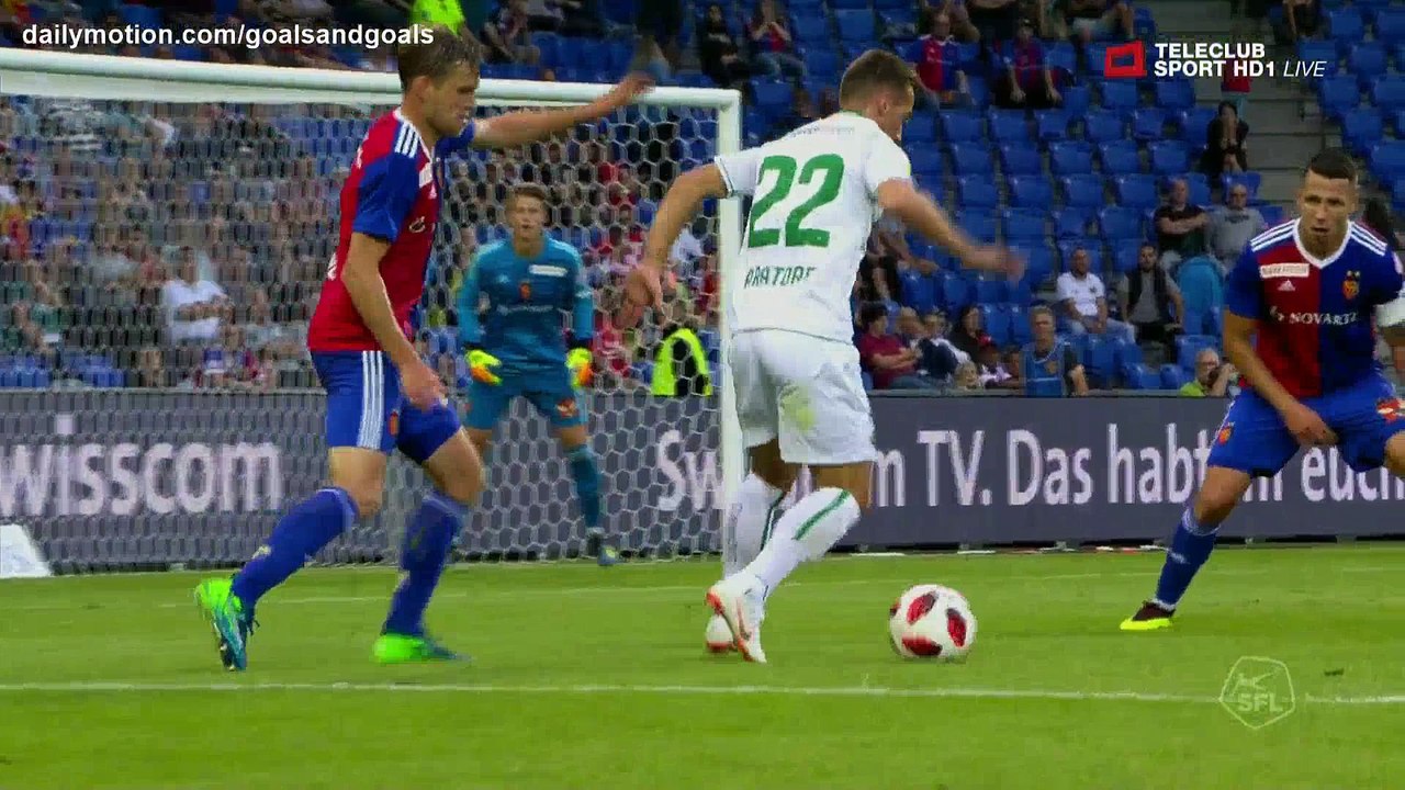 Marco Aratore Goal HD - Basel 1 - 2 St. Gallen - 21.07.2018 (Full Replay)