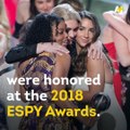 Over 100 sexual abuse survivors came together to speak out at the 2018 ESPY Awards.