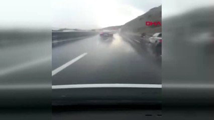 Kocaeli Tem Otoyolu'nda Zincirleme Kaza 1 Yaralı Hd