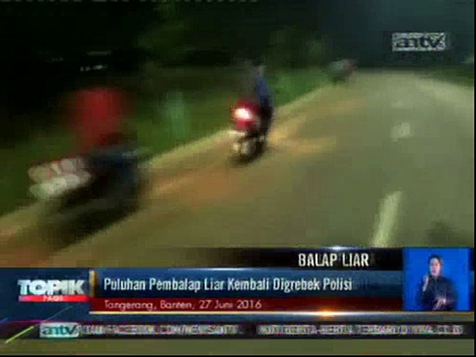 Puluhan Pembalap Liar di Tangerang Digerebek Polisi