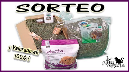 SORTEO PRODUCTOS PREMIUM VALORADO EN 100€ PARA COBAYAS Y CONEJOS DE LA PRADERA ONLINE