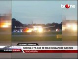 Pesawat Boeing Milik Singapore Airlines Terbakar di Changi