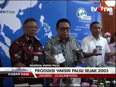 Polisi Tetapkan 10 Orang Tersangka Pembuat Vaksin Palsu