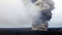 Massive ash event at Halemaumau Crater on summit of Kilauea Volcano