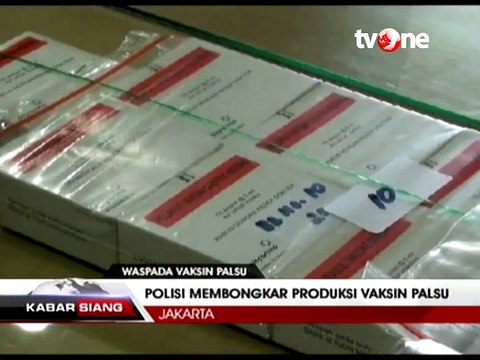 Polisi Tetapkan 10 Tersangka dalam Kasus Vaksin Palsu