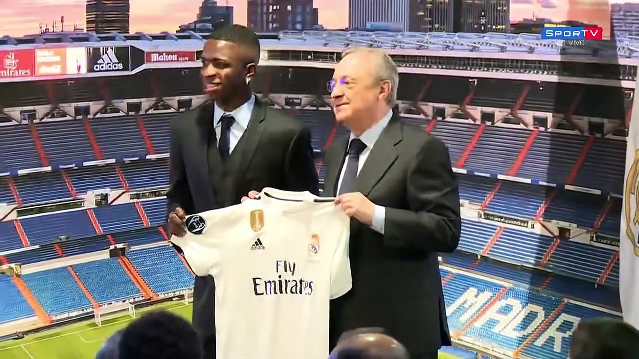 APRESENTAÇÃO DE VINÍCIUS JÚNIOR NO REAL MADRID (20-07-2018)
