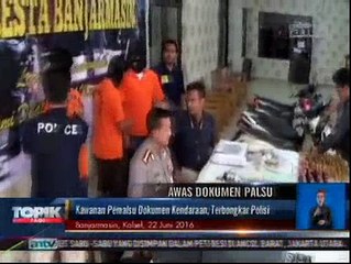 Sindikat Pemalsu Dokumen Kendaraan Terbongkar Polisi