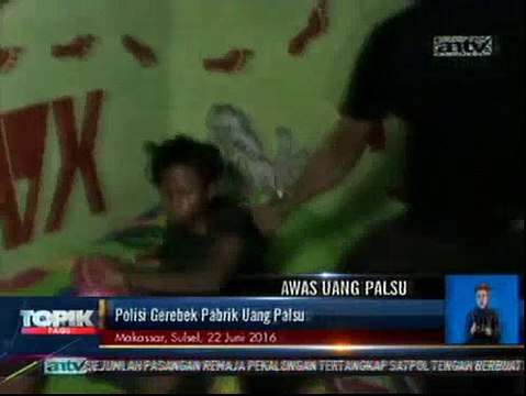 Polisi Gerebek Pabrik Uang Palsu di Jeneponto