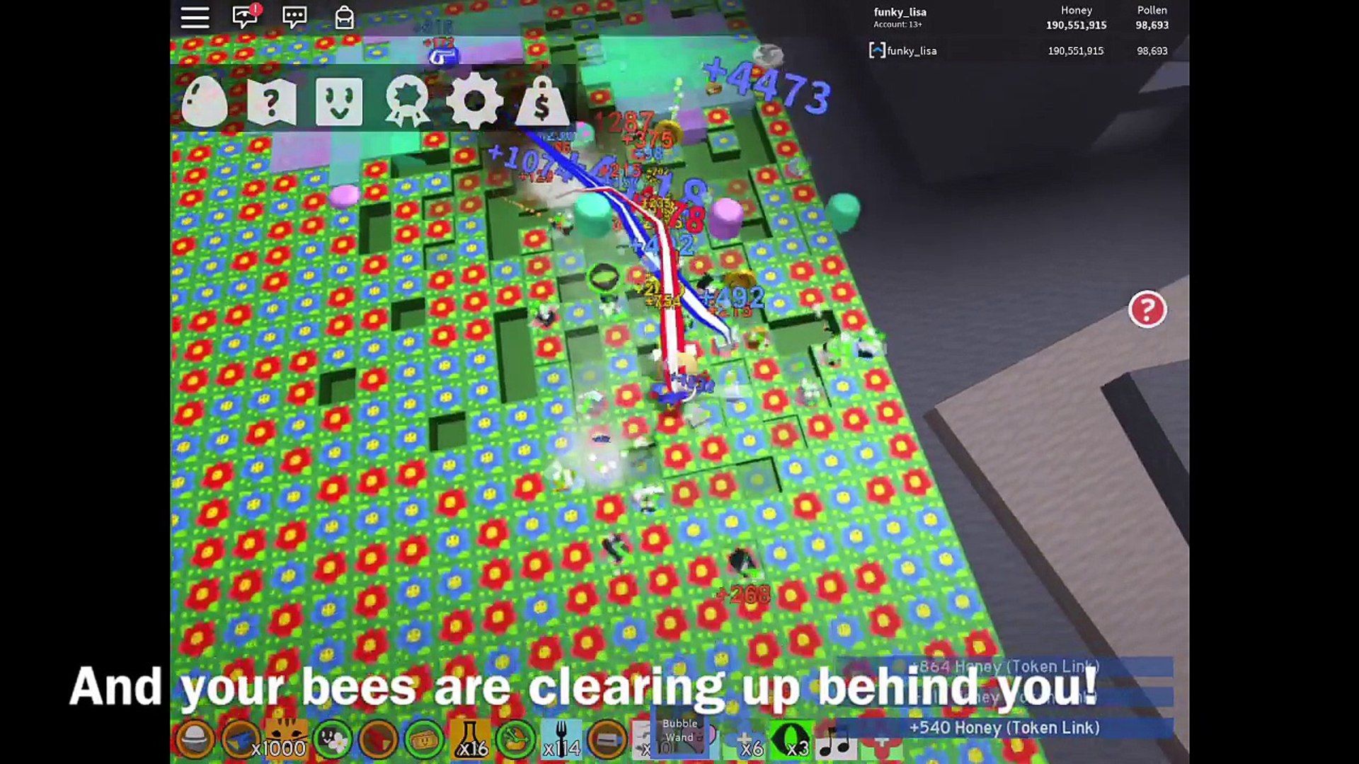 How I Farm Pollen And Honey Make Your Bees Work For You Bee Swarm Simulator Video Dailymotion - top player shows new secret area roblox bee swarm simulator