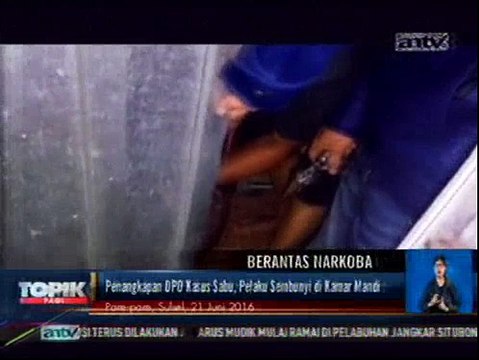 Penangkapan DPO Kasus Sabu, Pelaku Sembunyi di Kamar Mandi