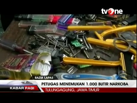 Razia Lapas Tulungagung, Petugas Temukan 1.000 Butir Narkoba