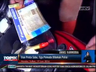 Usai Pesta Sabu, Tiga Pemuda Dibekuk Polisi