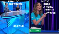 Final SBT Brasil e inicio Roda a Roda Jequiti (19/07/18) | SBT