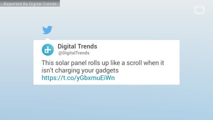 New Solar Panel Roll Up Scroll