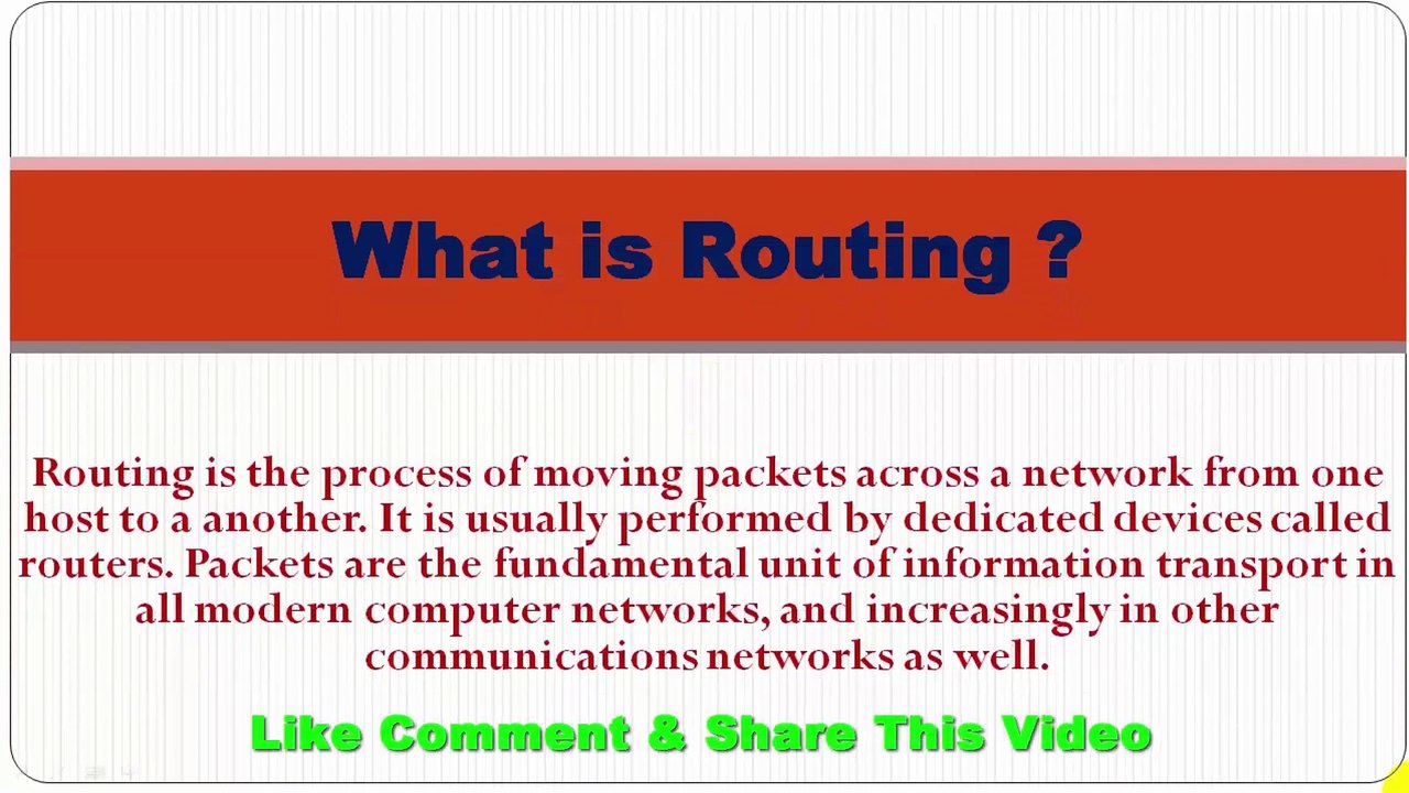 What is Routing ? | How many types of Routing ? | Briefly Explained In Hindi