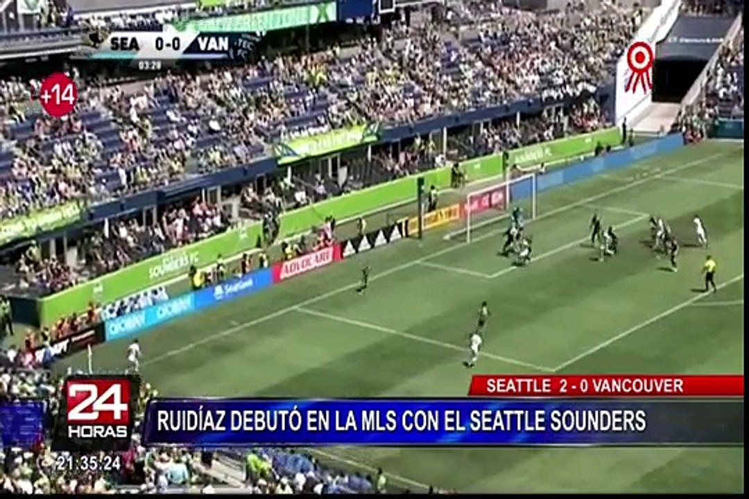 Raúl Ruidíaz debuta en la MLS y vence 2-0 con el Seattle Sounders